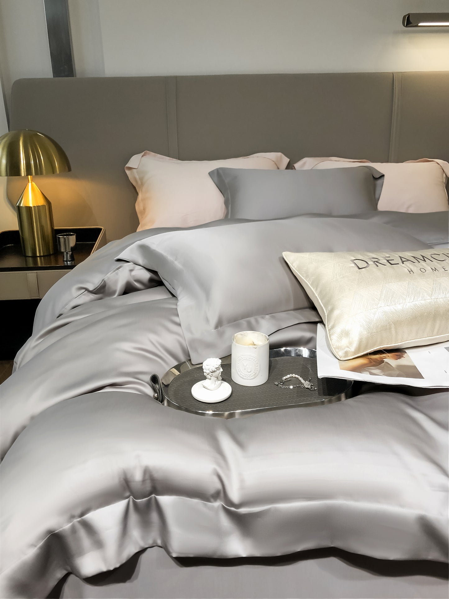 100% Tencel soft and skin-friendly four-piece bed set 06