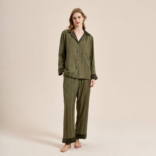 Fleece-Lined Thickened Homewear Long-Sleeve Set