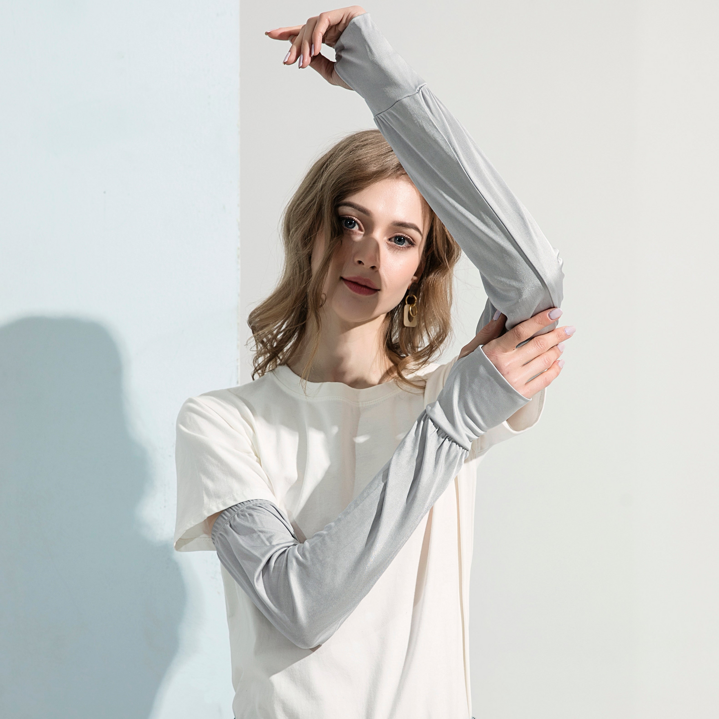 Silk-like Sun Protection Sleeves for Women