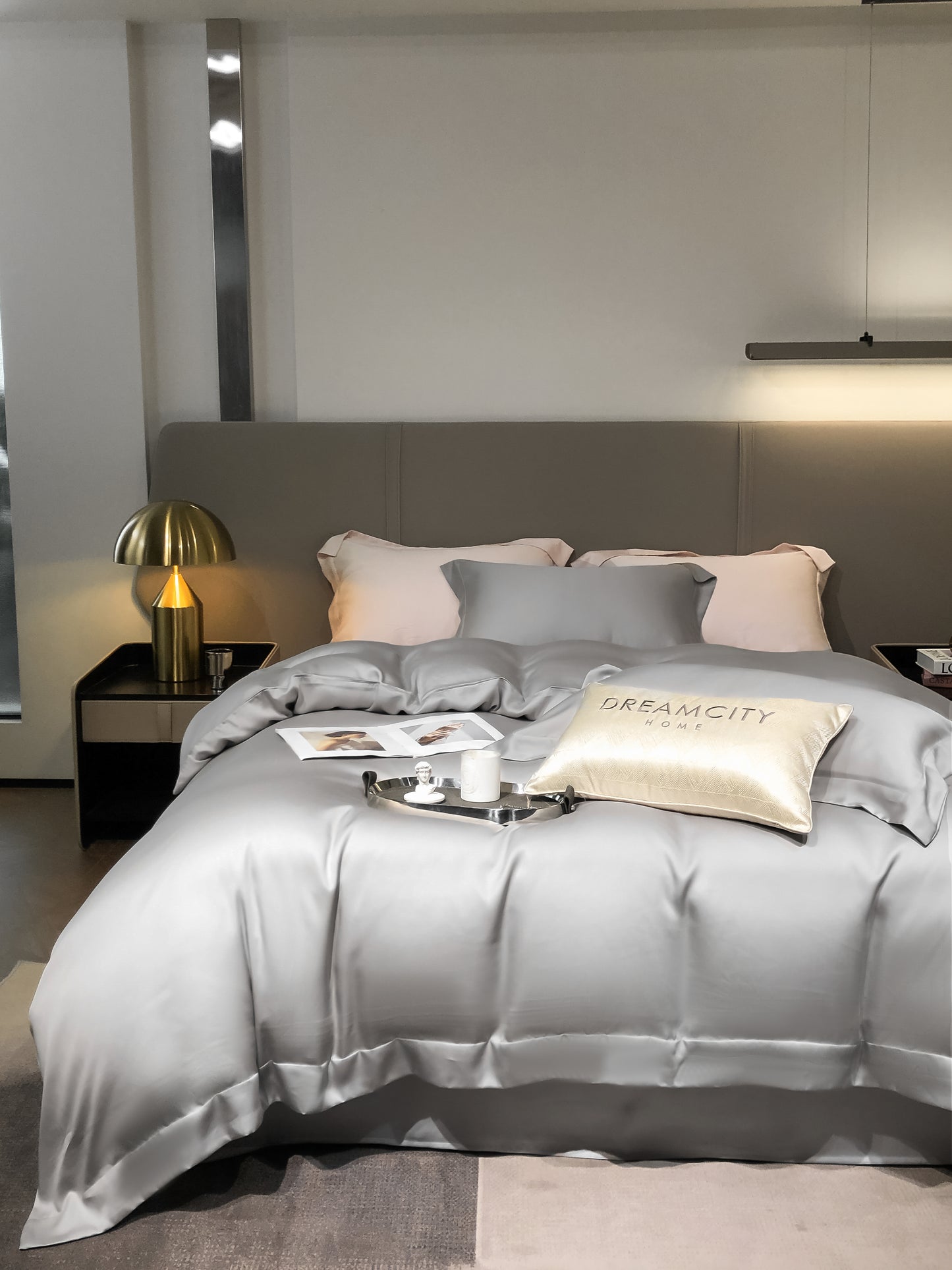 100% Tencel soft and skin-friendly four-piece bed set 06