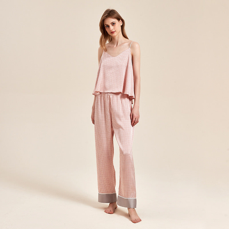 Satin soft and skin-friendly thin pajama set