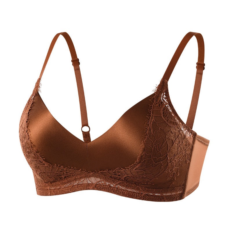 French-style 100 mulberry silk bra