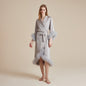 High-end ice silky pure lust style detachable feather nightgown with cuffs