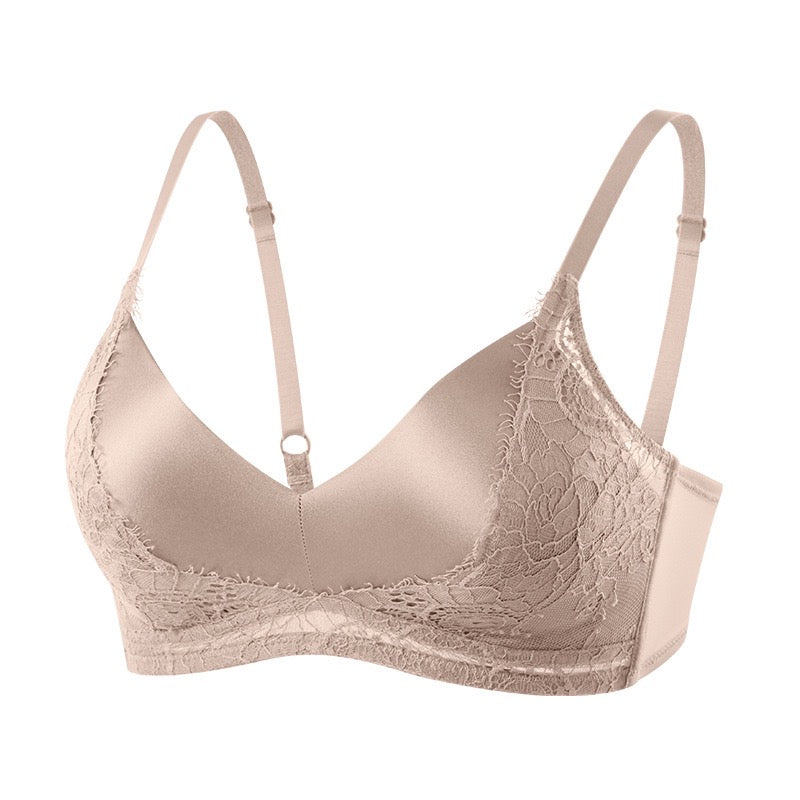 French-style 100 mulberry silk bra