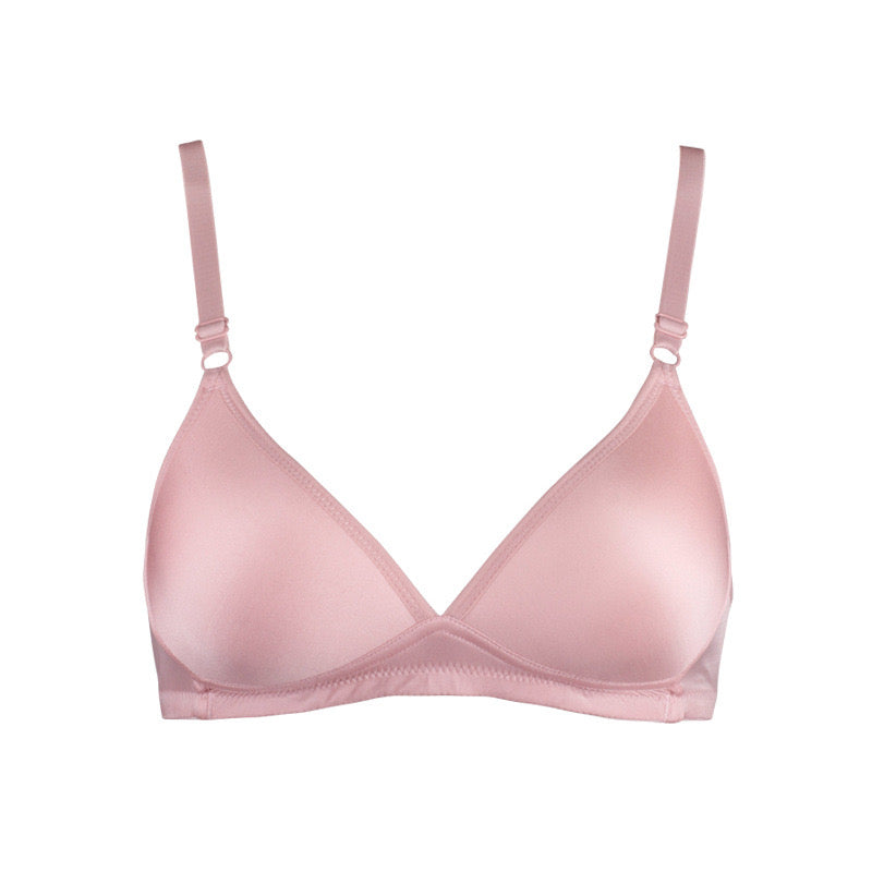 100% Simple Style Mulberry silk bra
