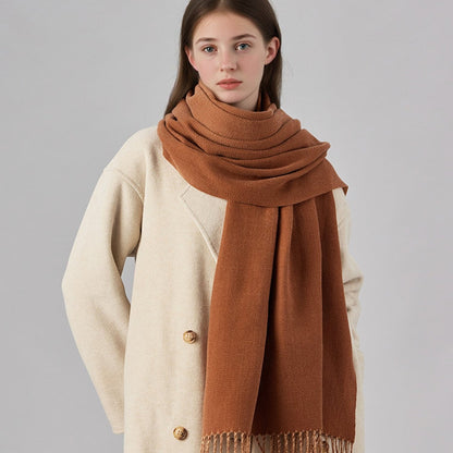 Double-Sided Two-Tone Scarf Shawl