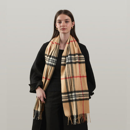 Luxury British Style Wool Scarf