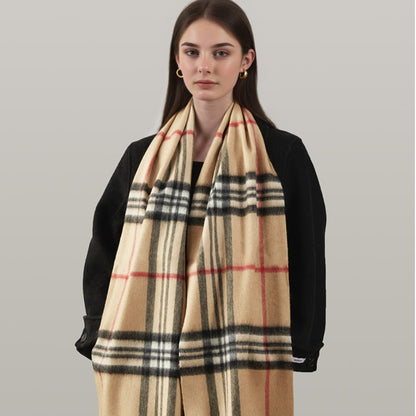 Luxury British Style Wool Scarf