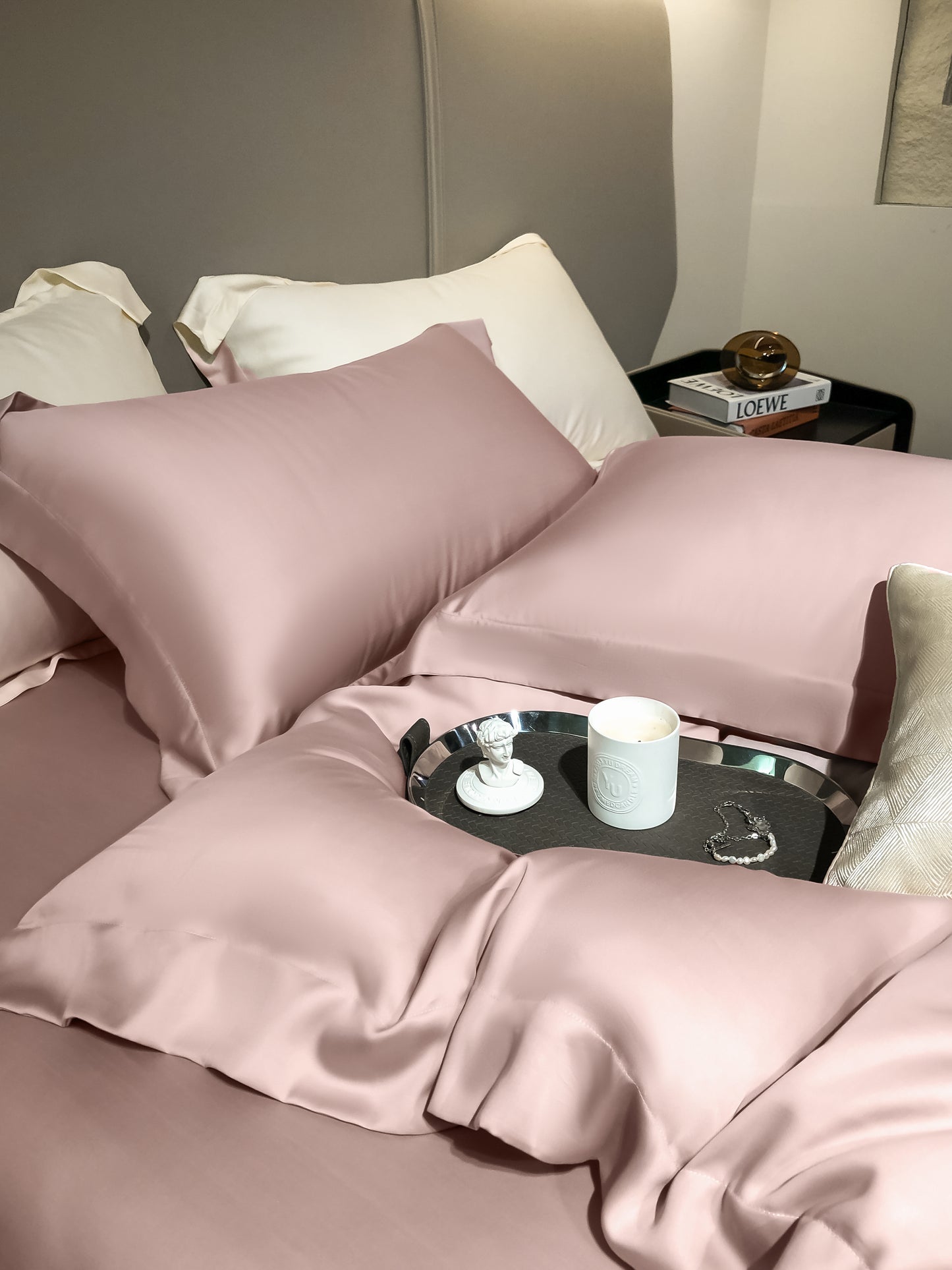 100% Tencel soft and skin-friendly four-piece bed set 08