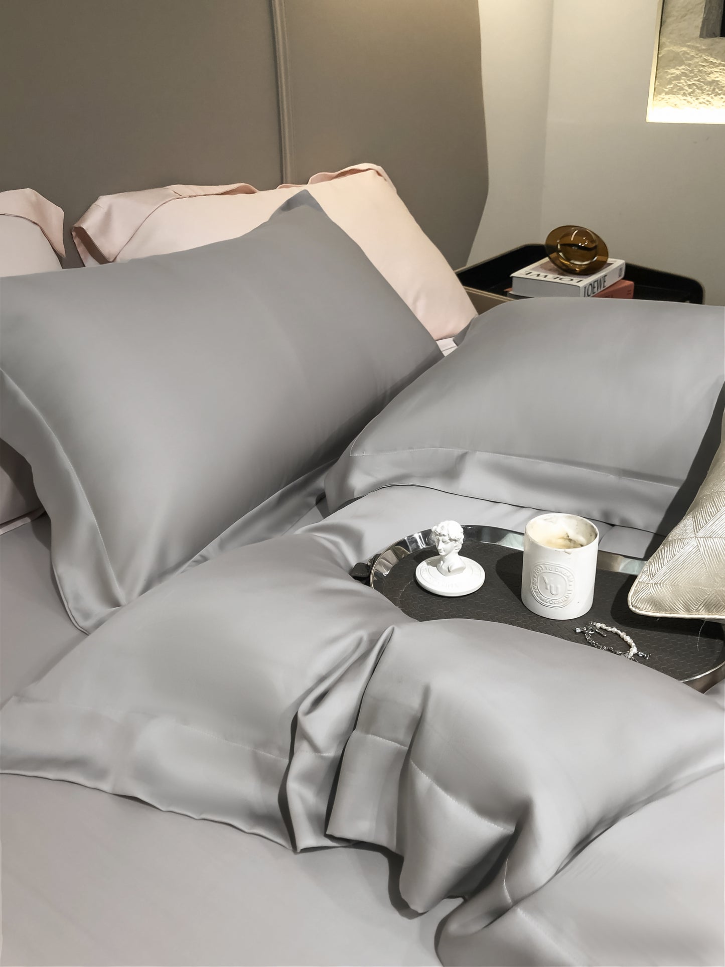 100% Tencel soft and skin-friendly four-piece bed set 06