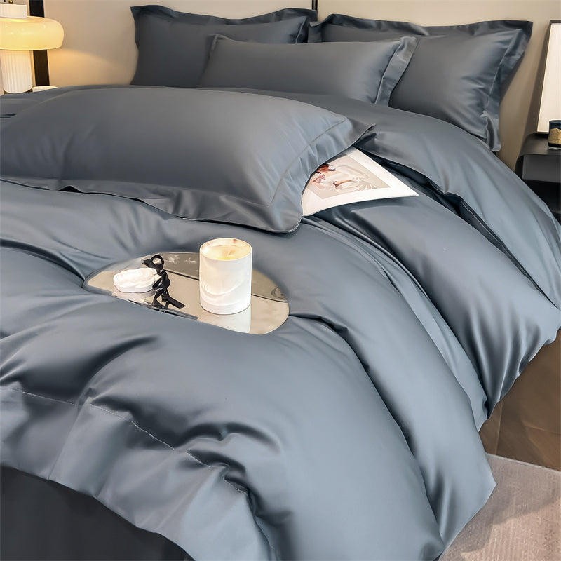 Light luxury and high-end 100-count long-staple cotton four-piece set 02