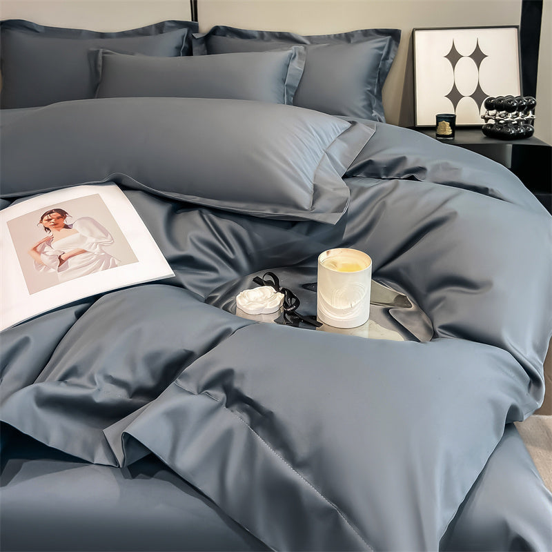 Light luxury and high-end 100-count long-staple cotton four-piece set 02