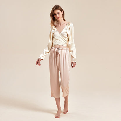 French Chic Satin Blouse