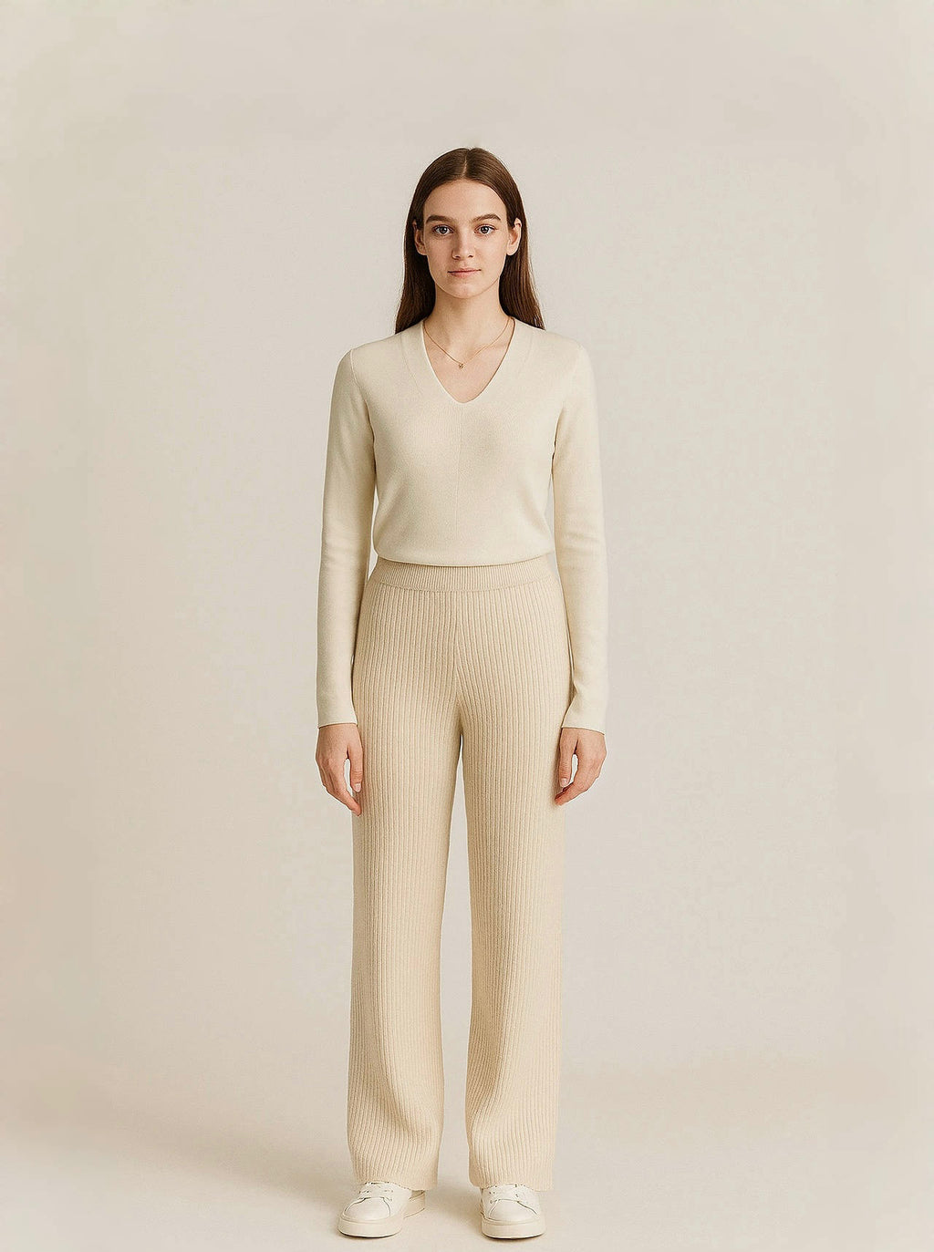 Relaxed-fit cashmere trousers