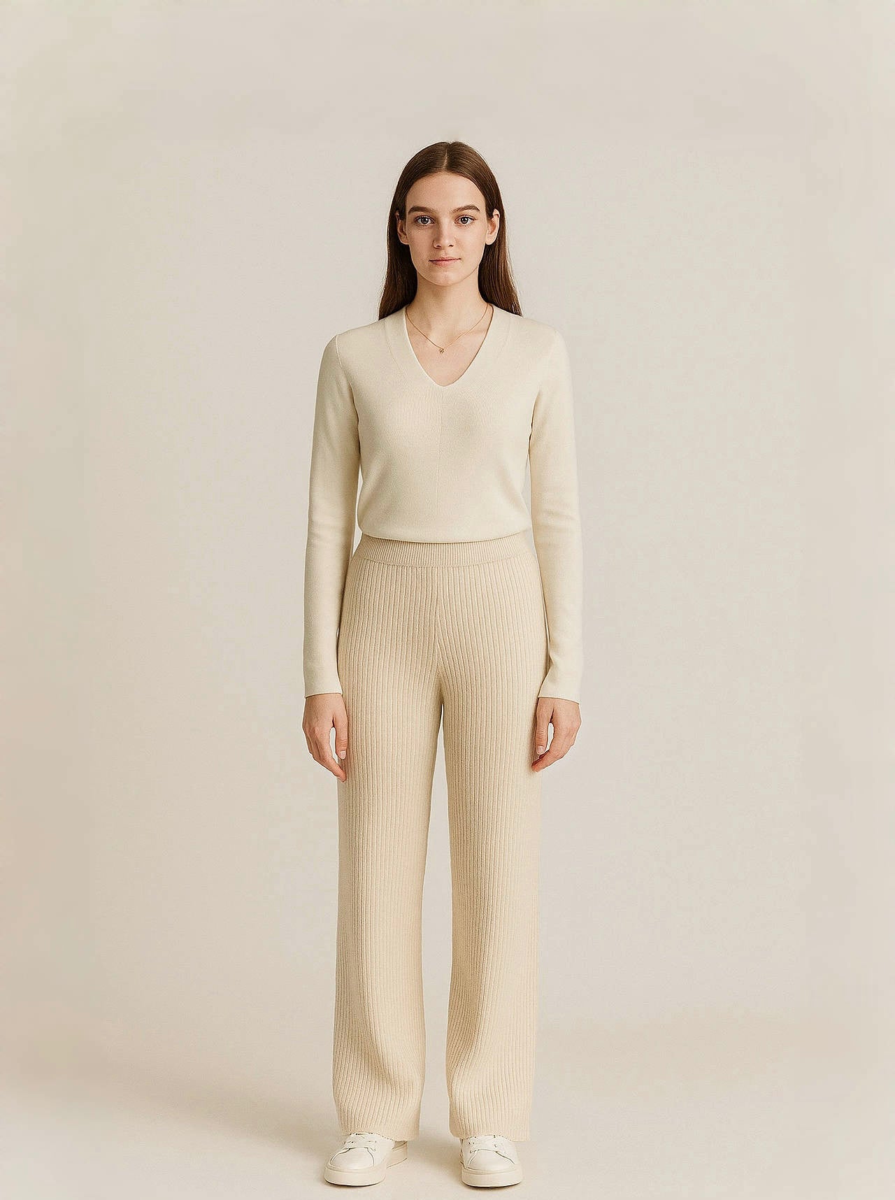 Relaxed-fit cashmere trousers