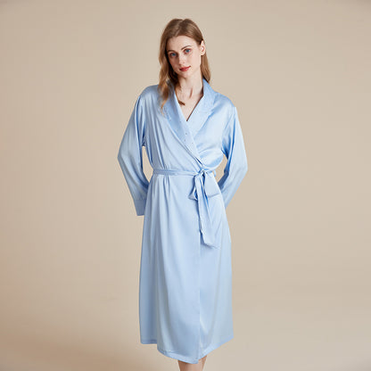 Rhinestone silky luxury robe