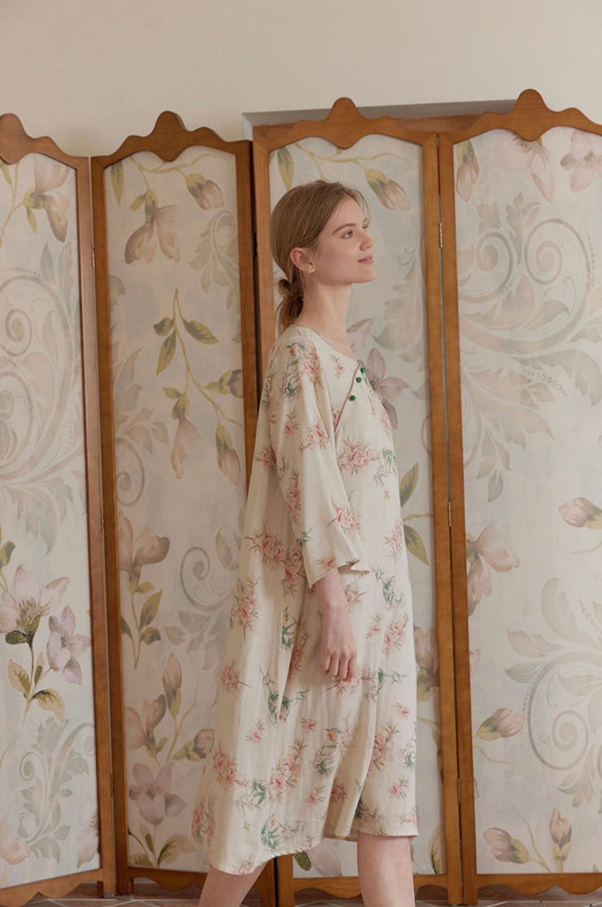 Luxe Bamboo Gauze Slip Dress