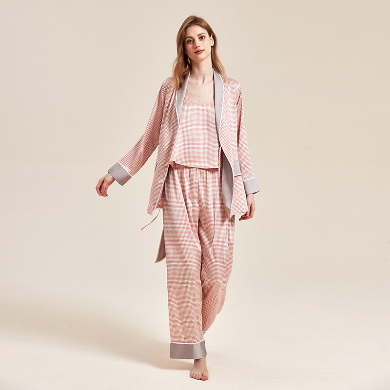 Satin soft and skin-friendly thin pajama set