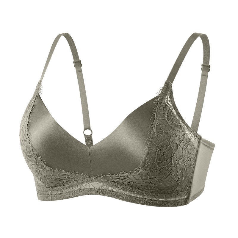 French-style 100 mulberry silk bra