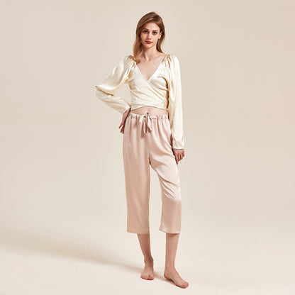French Chic Satin Blouse