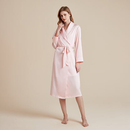 Rhinestone silky luxury robe