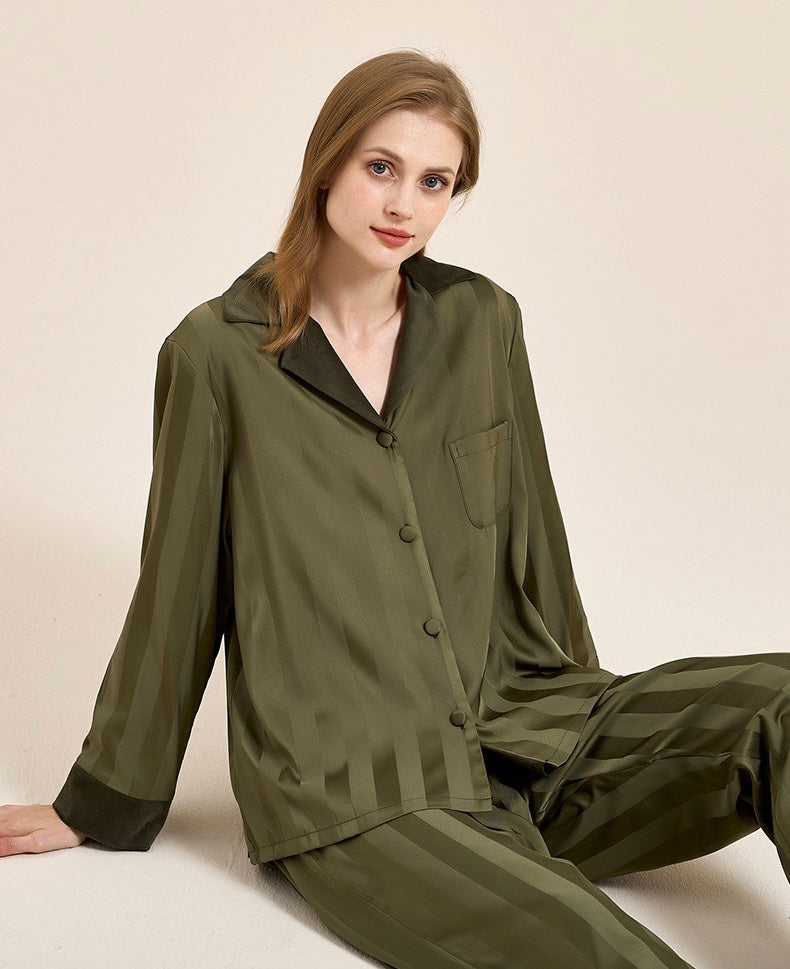 Fleece-Lined Thickened Homewear Long-Sleeve Set
