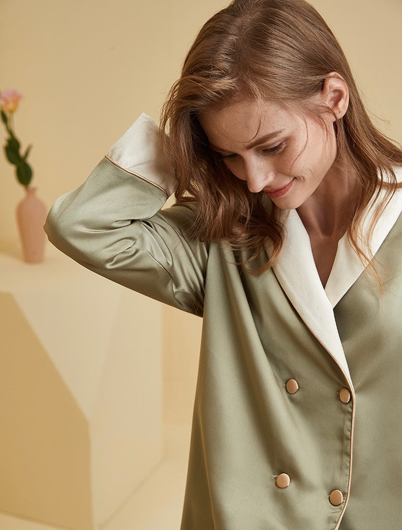 Fleece-Lined Thickened Homewear Long-Sleeve Set