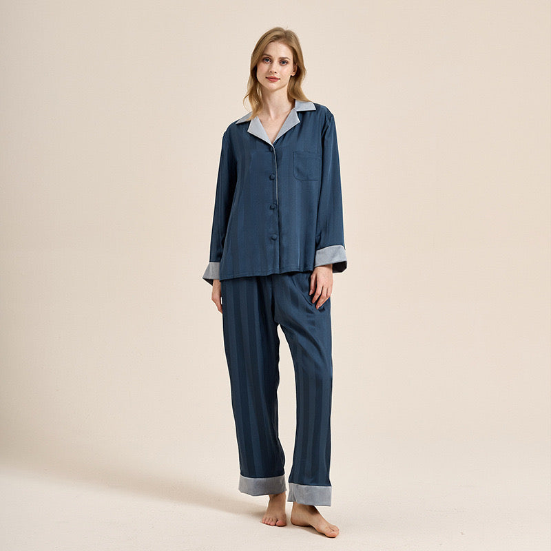 Fleece-Lined Thickened Homewear Long-Sleeve Set