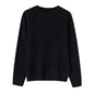 【Upgraded Fabric 】100% Wool Women’s Crew Neck Seamless Knitted Sweater