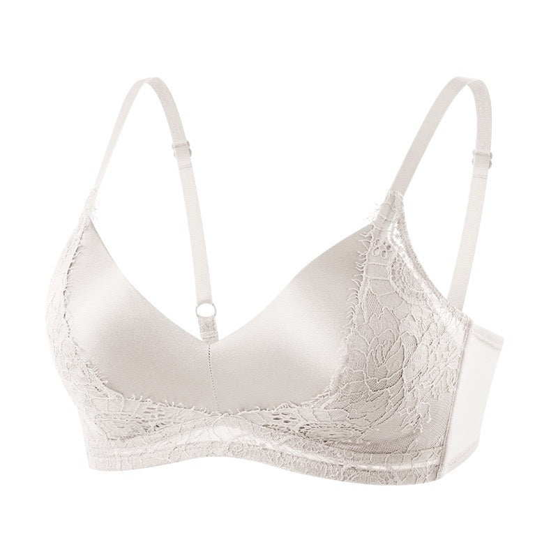 French-style 100 mulberry silk bra