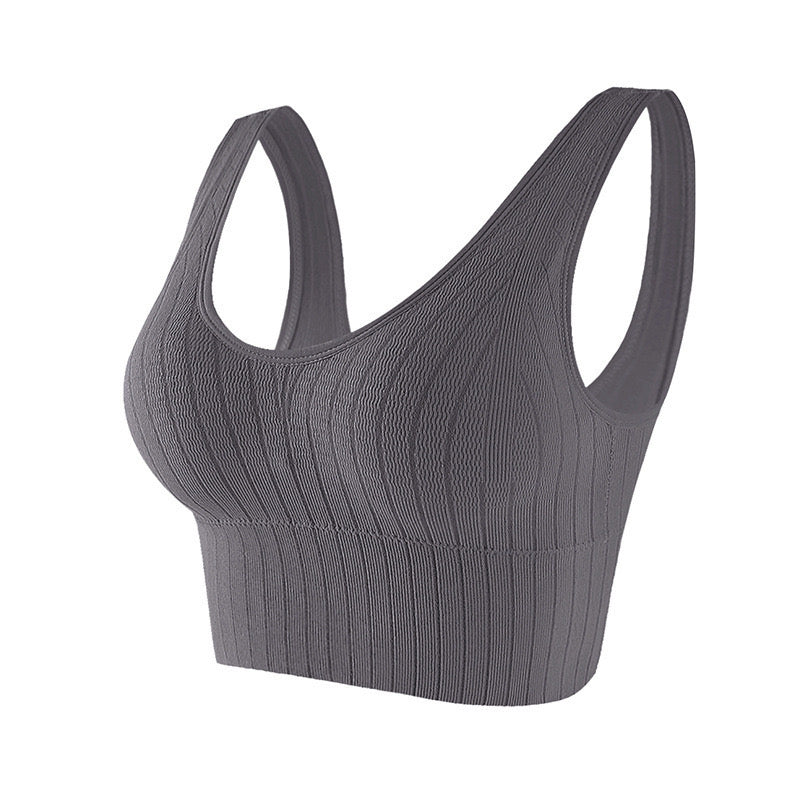 202408Base layer anti-slip camisole with push-up effect, wireless design, and removable padding