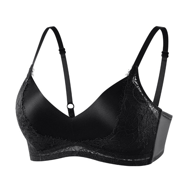 French-style 100 mulberry silk bra