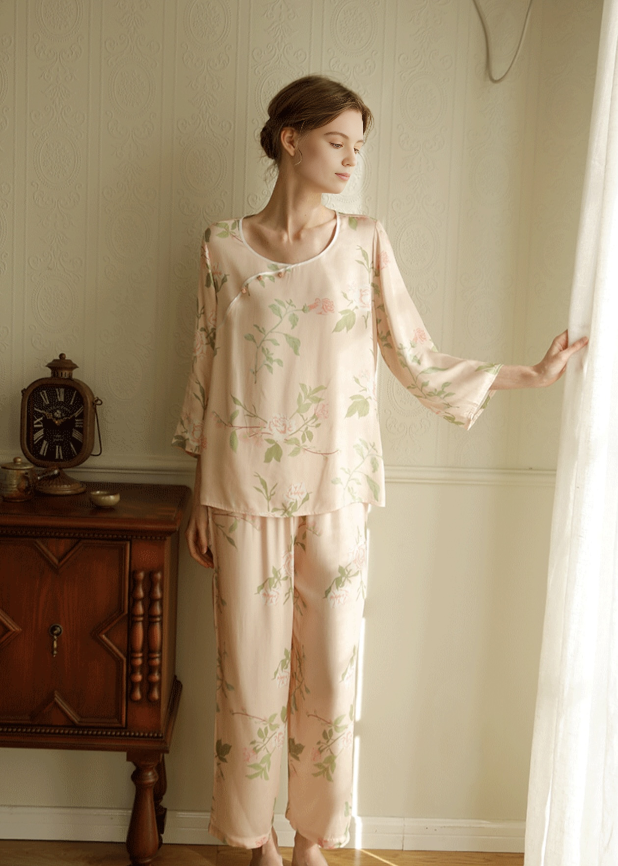 Luxe Bamboo Gauze Slip Pajama Set