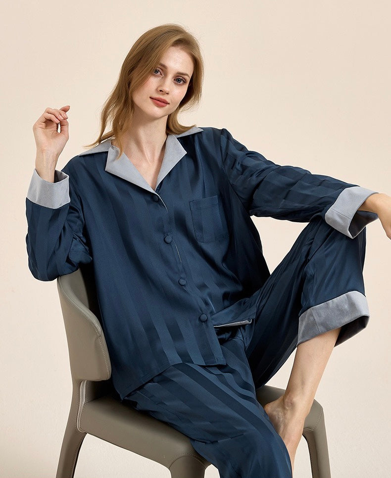 Fleece-Lined Thickened Homewear Long-Sleeve Set