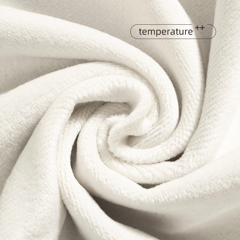 Fleece-Lined Thickened Homewear Long-Sleeve Set