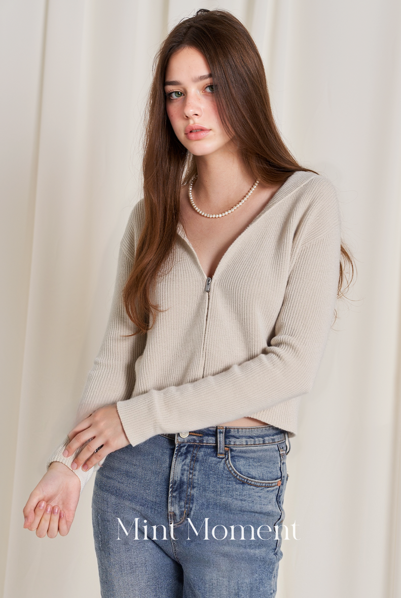 25FW Wool Sweater Jacket