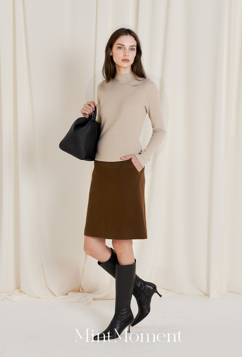 Seamless One-Piece Wool Sweater