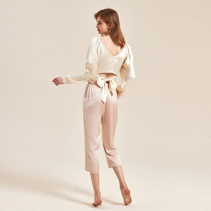 French Chic Satin Blouse