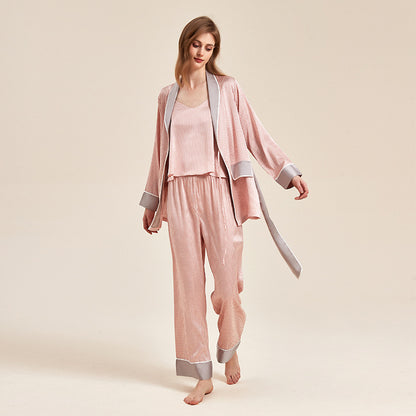 Satin soft and skin-friendly thin pajama set