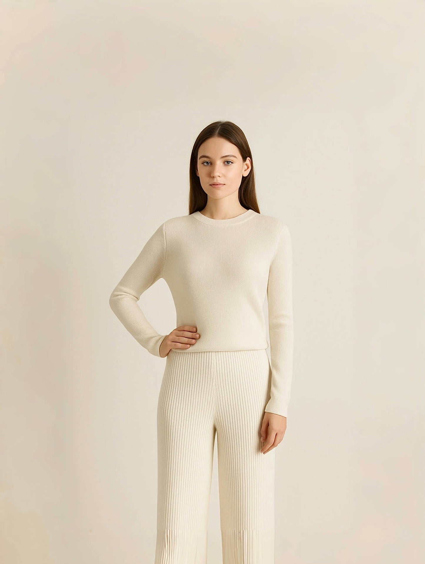 Relaxed-fit cashmere trousers