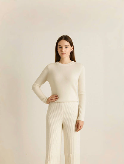 Relaxed-fit cashmere trousers