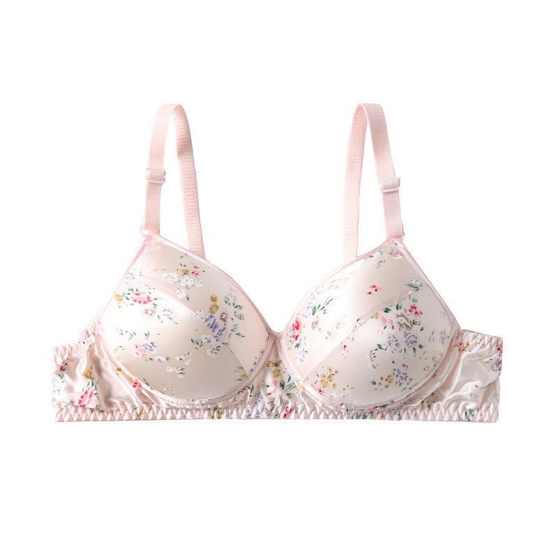 100 mulberry silk bra French-style