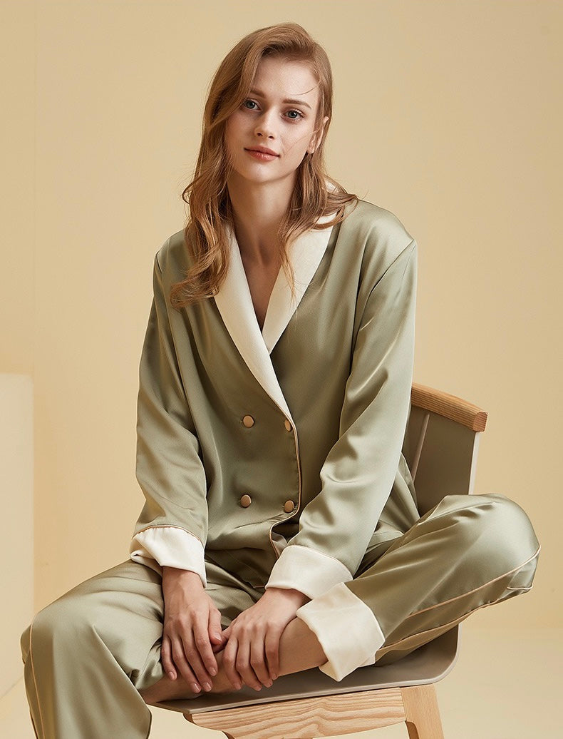 Fleece-Lined Thickened Homewear Long-Sleeve Set