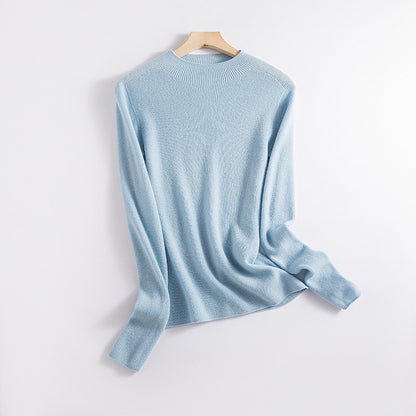 Half-Turtleneck Wool Base Layer Sweater 010