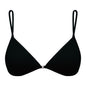 French triangle cup underwear women's beautiful back halter neck spaghetti straps front buckle bra thin seamless small chest bra