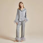 Summer ice silky French high-end pure feather home suit