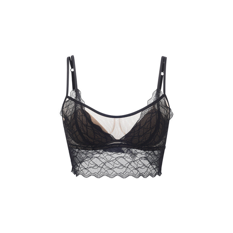 French-style 100 mulberry silk bra