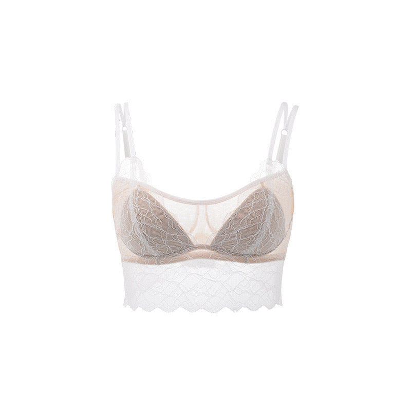 French-style 100 mulberry silk bra