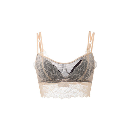 French-style 100 mulberry silk bra