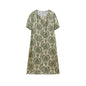 Forest-Inspired Cotton Sateen Pajama Set – Long Sleeve